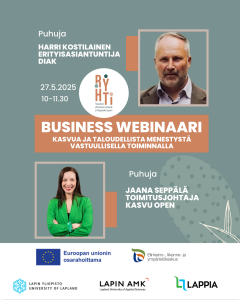 RYHTI-hankkeen webinaari 27.5.2025: Kasvua ja taloudellista menestystä vastuullisella toiminnalla